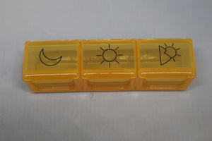 Daily Pill Organizer - 3-Times-A-Day - Choose Color - New