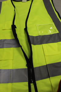 Neon Lime Green Safety Vest - Size: XL - New