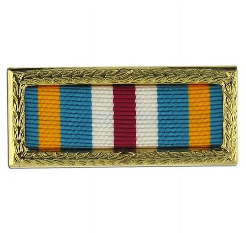 Joint Meritorious Unit Award Ribbon with NAVY/AF/MC/CG Frame - Used