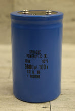 Load image into Gallery viewer, Sprague Powerlytic Capacitor - 36DX - 9800 uf 100V - 0711L 96 - New