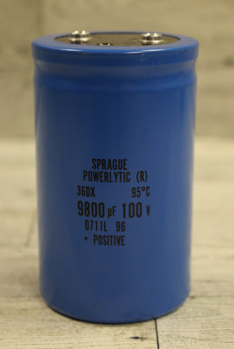 Sprague Powerlytic Capacitor - 36DX - 9800 uf 100V - 0711L 96 - New