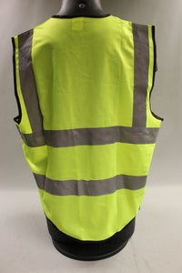 Neon Lime Green Safety Vest - Size: XL - New