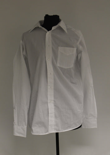 US Military Darwood White Long Sleeve Dress Shirt - Size: 15.5 x 34/35 - Used