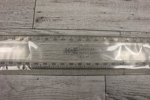 Keuffel & Esser K&E 18 Inch Ruler Model: 1376T-22 Draft Mach Scale Luxylite  Read