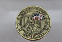 Load image into Gallery viewer, God Bless America, We&#39;ll Take It From Here, Let&#39;s Roll Challange Coin - Used