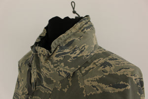 USAF APECS ABU All Purpose Environmental Camouflage Parka - Small Long - Used