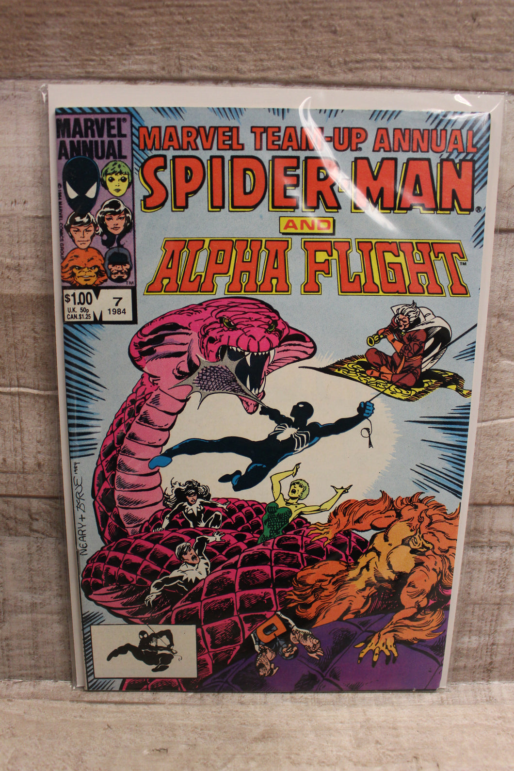 Marvel Comics Marvel Team Up Annual Spiderman and Alpha Flight #7 -Used