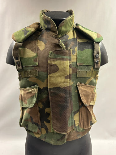 Ground Troops Frag Fragmentation Body Armor Protective Vest - BDU - Medium -Used