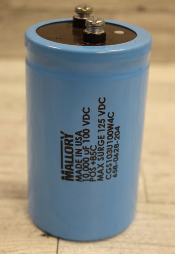 Mallory Capacitor - CGS103U100W4C - 10,000 uF 100 VDC - 658-0628-204 - New