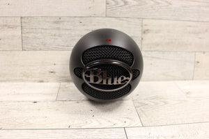 Blue Microphones Snowball Ice USB Condenser Black Mic Live Streaming -Used