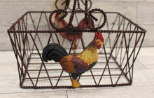 Load image into Gallery viewer, Rooster Chicken Wire Basket Home Farm Decor - New