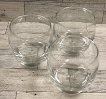 Load image into Gallery viewer, Set of 3 Old Fashion Whiskey Beer Drinking Glasses - Clear - Used