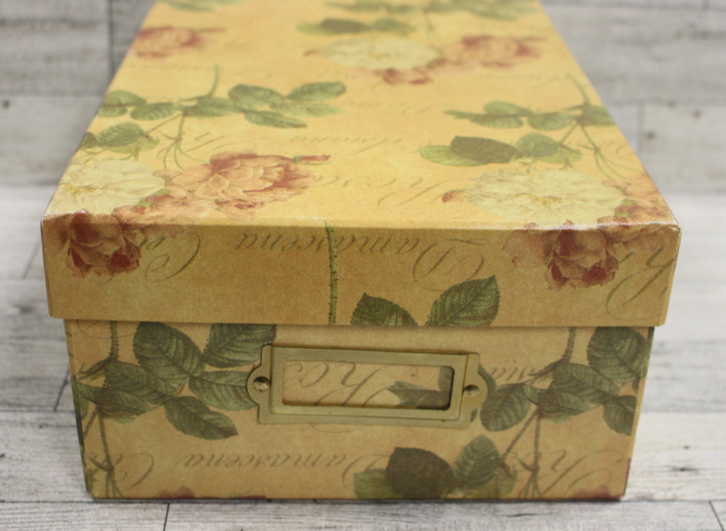 Memory Photo Keepsake Storage Box - Rose - Used