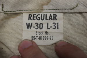 US Army Men's M-1952 Olive Drab Wool Trousers - Size: W30 x L31 Regular - Used