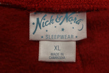 Load image into Gallery viewer, Nick &amp; Nora Snow Christmas Sock Monkey Sleepwear Pants - Red - XLarge