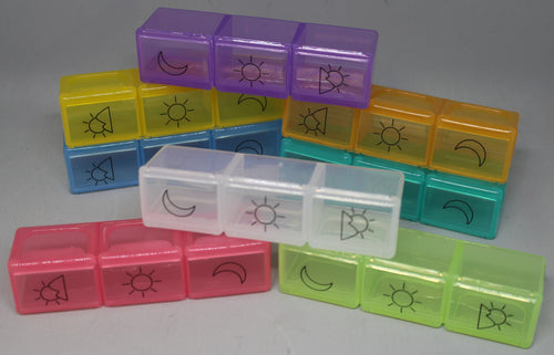 Daily Pill Organizer - 3-Times-A-Day - Choose Color - New