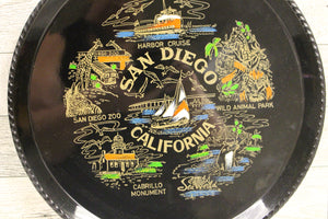 San Diego California Souvenir Tray - 10" - Used