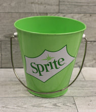 Load image into Gallery viewer, The Tin Box Company Sprite Mini Pail Bucket - Height: 4.75&quot; - Green - Used