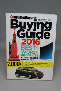 Consumer Reports 2016 Buying Guide - Best & Worst - Used