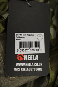 Keela SF FWP Fowl Weather Pants - Multicam Field Camo - 2XLarge Regular - New