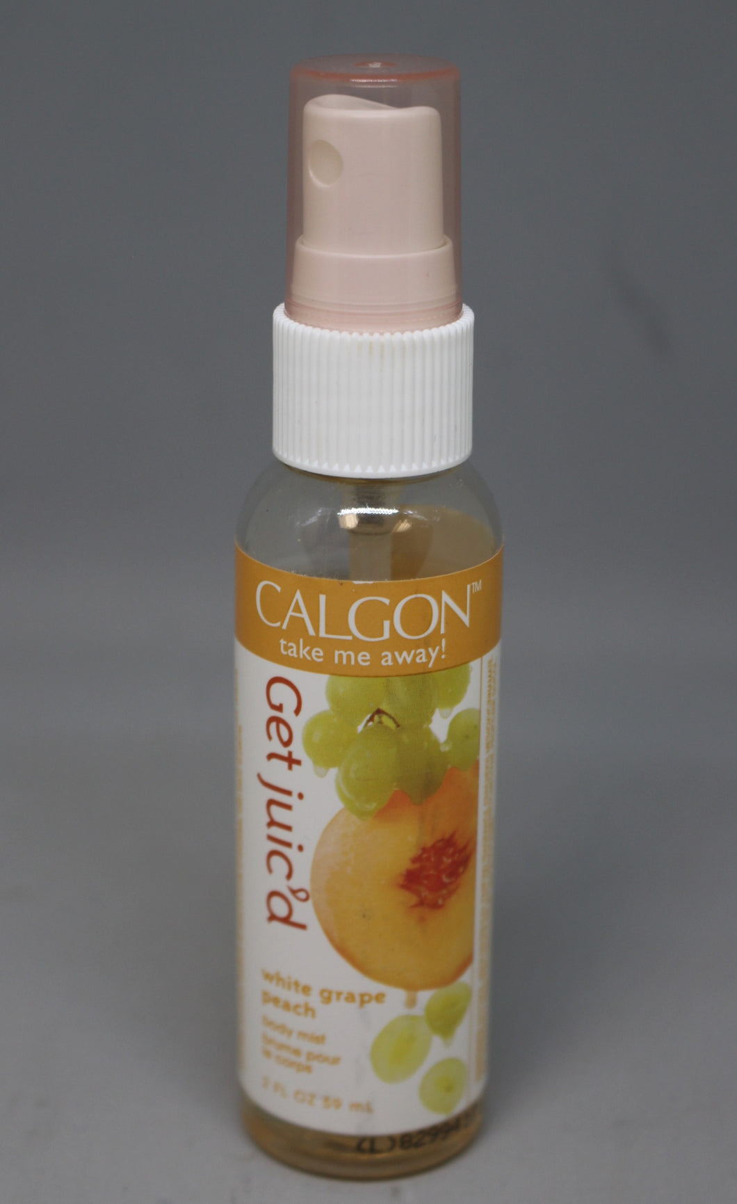 Calgon Take Me Away Get Juic'd White Grape Peach Fragrance Mist Body Spray - 2oz