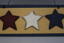 Load image into Gallery viewer, 4th of July Star Festive Primative Holiday Door Sign - Used