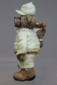 Duck Hunting Bear Figurine - Used