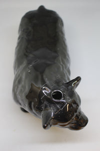 Ceramic Bull Scott Whiskey Decanter - Black - Used