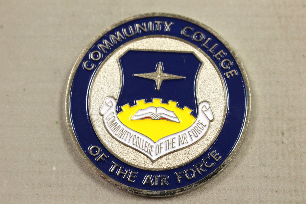 Community College of Air Force- EST. 1972 Challenge Coin - Used