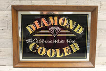 Load image into Gallery viewer, Vintage Diamond Coolers Framed Bar Sign -19&quot; X 14.5&quot; - Island Cellars - Used