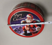 Load image into Gallery viewer, Merry Christmas Medium Santa Tin - Used