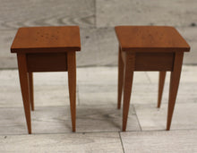 Load image into Gallery viewer, Miniature Wooden End Table Salt Pepper Shakers - Furniture Design - Used