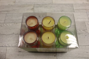 Chesapeake Bay Set of 6 Mini Wine Glass Candles - New