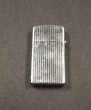 Load image into Gallery viewer, Zippo Slim with Pinstripes on Chrome - Used