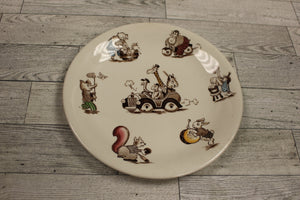 Vintage Johnson Brothers Playtime Whimsical Childs Plate - Used