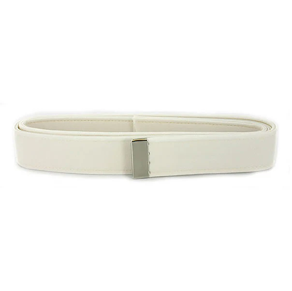 Vanguard USN Navy Mens Male White CNT Belt with Silver Mirror Tip - 44