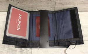 Mundi Trifold Wallet - Navy - RFID Protection - New