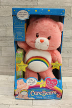 Load image into Gallery viewer, Care Bears Talking Cheer Bear - Sing Along - 13&quot; - Pink - Rainbow - New