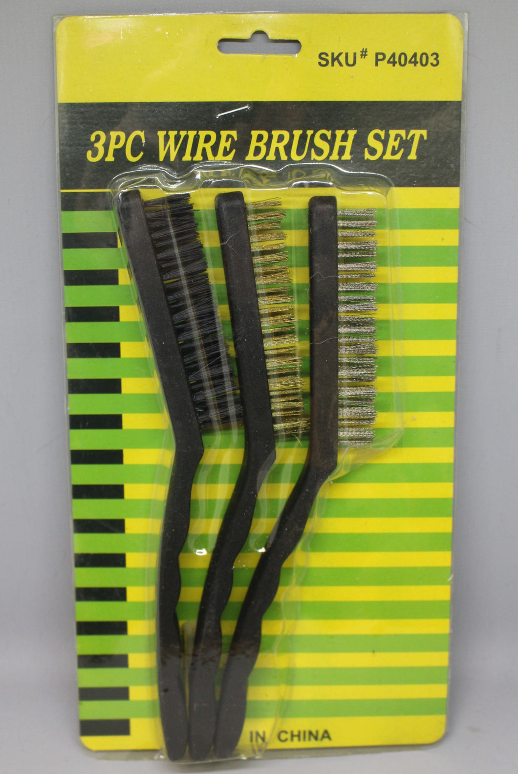 3 Piece Wire Brush Set - P40403 - New