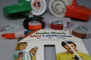 Radio Shack Mini Label Makers with Built-In Cutter - Set of 2 - Used