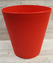 Load image into Gallery viewer, Ikea FNISS Desk Trash Can Wastebasket - Red - 3 Gallon - Used