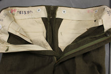 Load image into Gallery viewer, US Army Men&#39;s M-1952 Olive Drab Wool Trousers - Size: W31 x L30 - Used