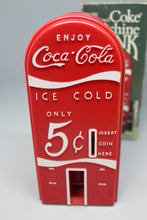 Load image into Gallery viewer, Vintage Plastic Coke Machine Bank - includes bottles - Used