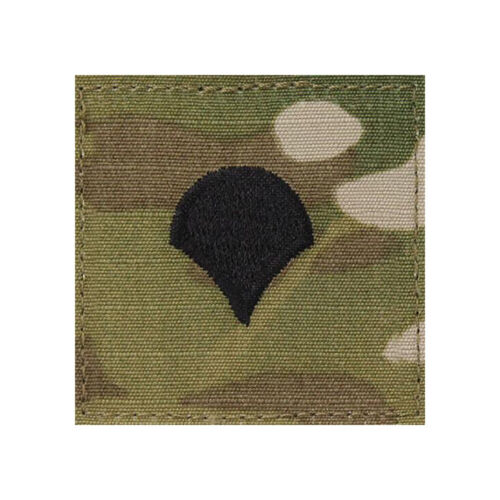 US Army Multicam 2x2 Hook Backing Rank - E4 Specialist - 8455-01-589-7 ...