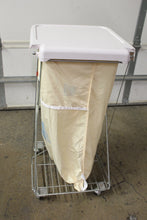 Load image into Gallery viewer, Medical Soiled Linen Hamper Stand With Foot Pedal and Lid - Used
