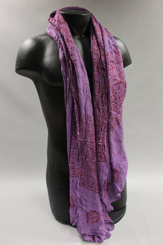 World Market 100% Rayon Scarf (Purple)