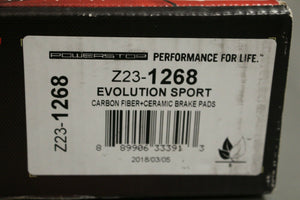 PowerStop Evolution Sport Brake Pad Set, Z23-1268, New