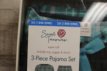 Load image into Gallery viewer, Secret Treasures His 3-Piece Pajama Set - 2XL -Green -New