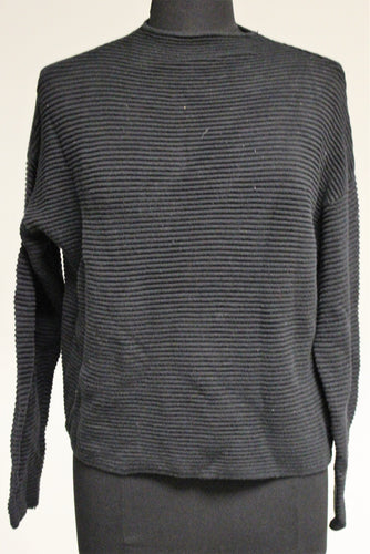 H&M Women's Long Sleeve Black Basic Sweater, Size: Medium