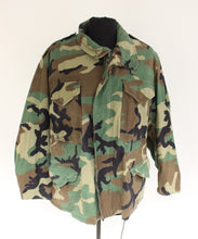 Load image into Gallery viewer, US Army M-65 Cold Weather Field Coat - Woodland - Medium Short - Used